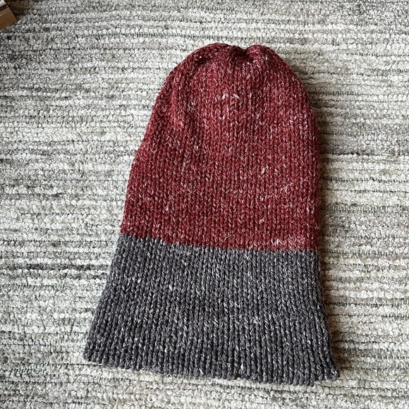 Cozy Handmade Knit Beanie Set, Mommy & Me Matching Hats Adult & Toddler - Picture 2 of 3